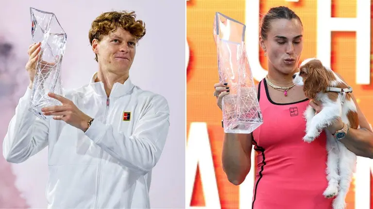 La impresionante fortuna que ganaron Sabalenka y Sinner tras consagrarse en el Masters 1000 de Miami