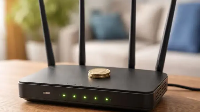 El truco viral de la moneda sobre el router que promete mejorar el Wi-Fi: qué dicen los expertos