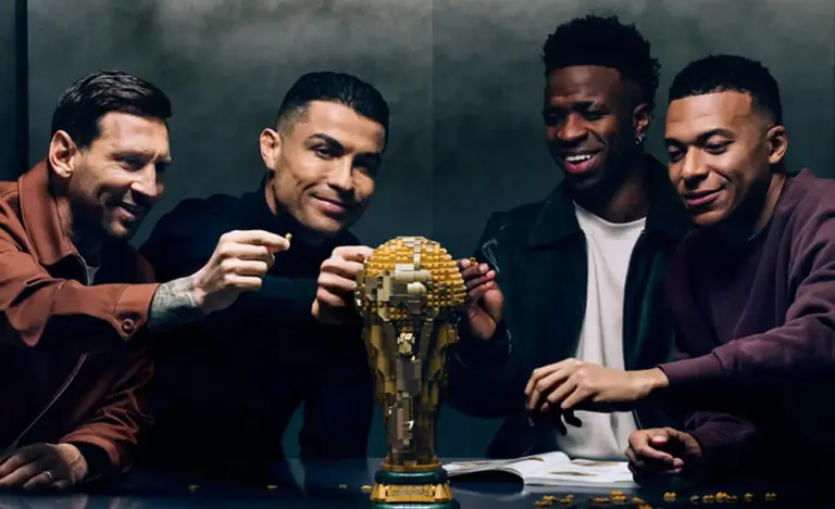 Publicidad de Messi, Mbappé y Cristiano Ronaldo
