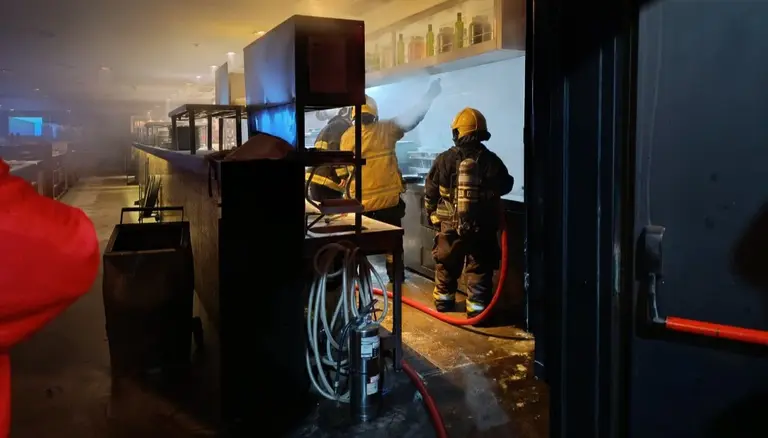 VIDEO | Voraz incendio en un local gastronómico sobre la Panamericana: analizan las causas y daños materiales