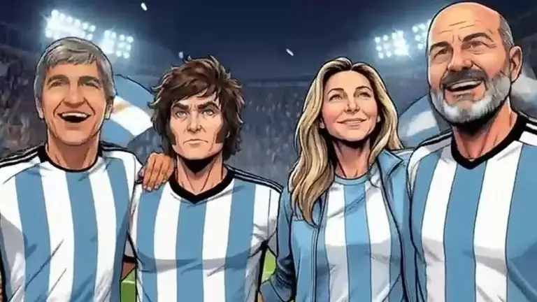 "Genio de la libertad mundial": Milei difundió un video épico al estilo "Supercampeones" y lleno de autoelogios