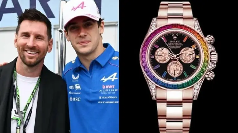 Cuánto vale el Rolex que usó Lionel Messi para alentar a Franco Colapinto en el circuito de F1 en Miami