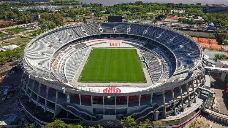 vista aérea del estadio monumental de River Plate