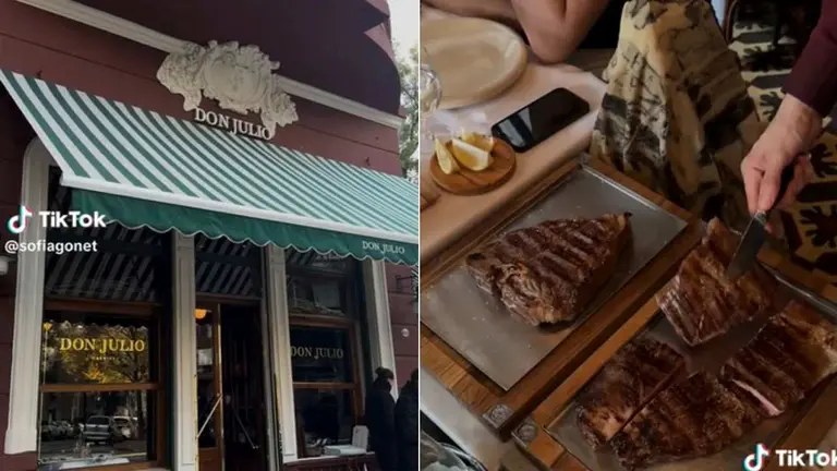 Reconocida influencer fue a comer a Don Julio y mostró cuánto gastó: pidió entrada, vacío, vino y postre