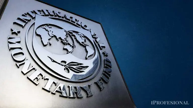 logo del fmi con fondo azul