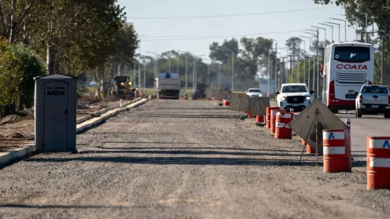 Obra en marcha: duplican la calzada en un tramo clave de esta Ruta Nacional