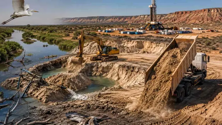Vaca Muerta devora los humedales entrerrianos: la denuncia que salpica a funcionarios y empresarios mineros