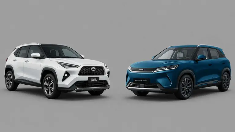 Toyota Yaris Cross híbrido versus BYD Atto2: ¿conviene el auto SUV japonés o el chino?