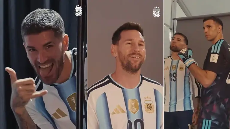VIDEO | "Por lo menos tengo pelo": las bromas de los jugadores de la Selección durante una producción de fotos