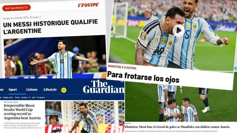 "Histórico, para frotarse los ojos": así reflejaron los diarios del mundo el nuevo récord de Messi