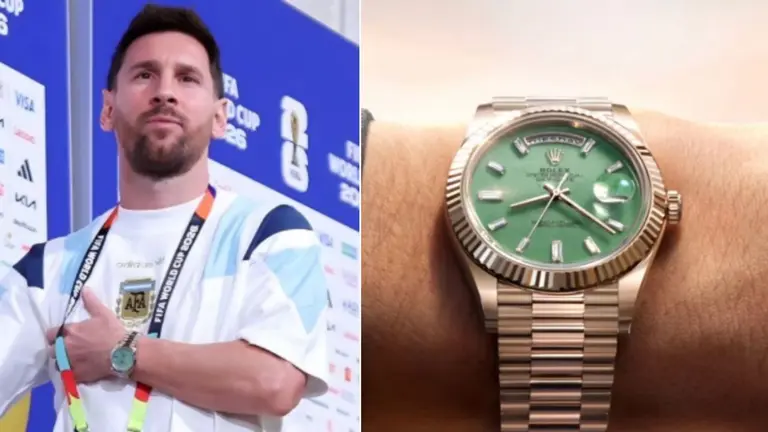 Cómo es y cuánto cuesta el lujoso reloj Rolex que usa Messi durante el Mundial