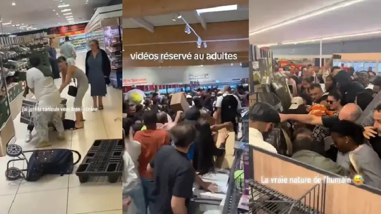 VIDEOS | Peleas y corridas por aires acondicionados en Francia en plena ola de calor