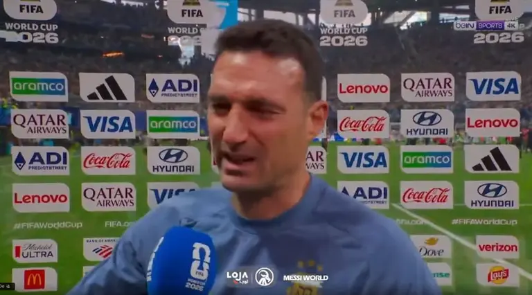 Lionel Scaloni emocionado