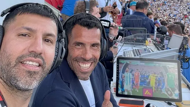 Del sufrimiento al desahogo total: así vivieron el Kun Agüero y Tevez la victoria de Argentina