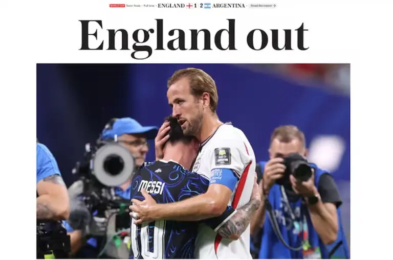 Medios ingleses sobre derrota con Argentina