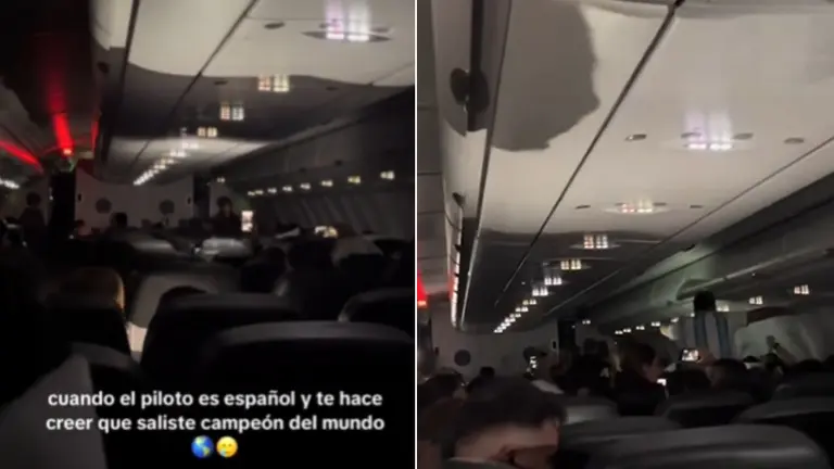 El video de la broma de un piloto español a hinchas argentinos que generó indignación en redes