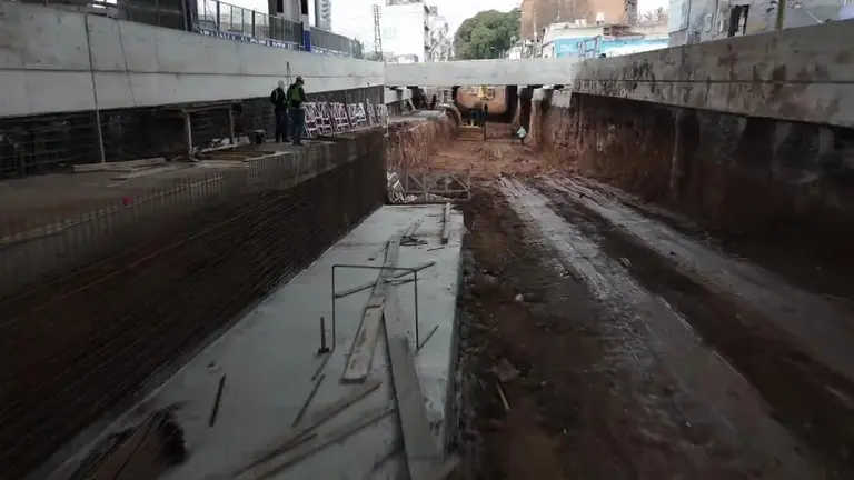 La Ciudad avanza con la obra de este paso bajo nivel clave para el tránsito porteño
