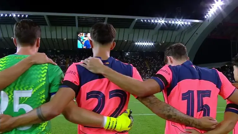 El video del homenaje de Barcelona a Jorge Messi en pleno partido que emocionó a los hinchas