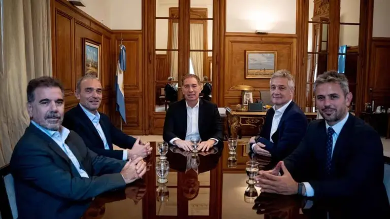 Ritondo y De Andreis llegaron a Casa Rosada para avanzar en el diálogo con La Libertad Avanza