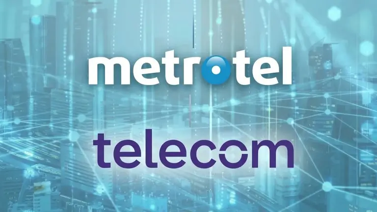 Los logos de Metrotel y Telecom