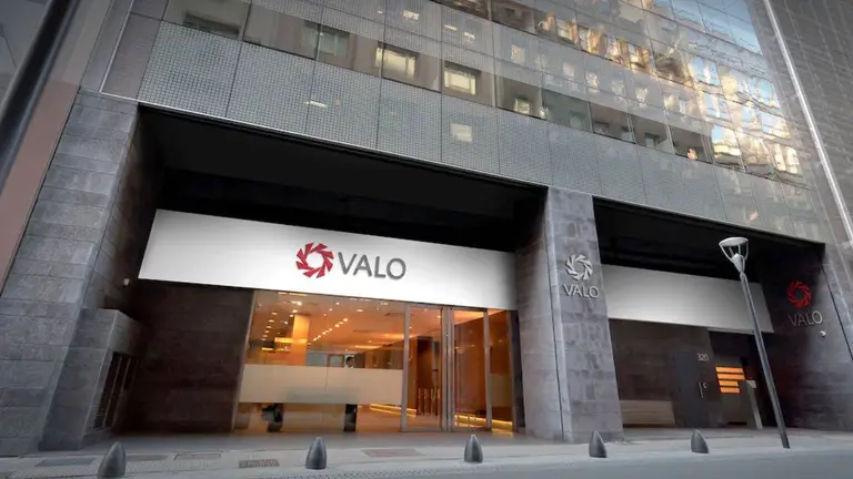 Imagen del frente del edificio de VALO, Banco de Valores, en el centro de la Ciudad de Buenos Aires