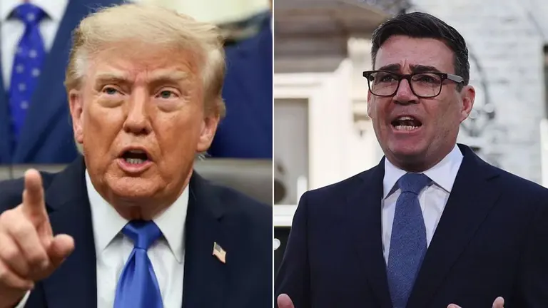 Donald Trump y Andy Burnham