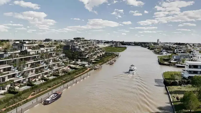 Construyen en Nordelta un desarrollo frente al río con 72 cuotas para comprar en pozo