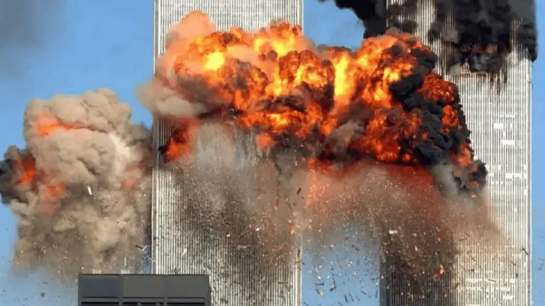Las Torres Gemelas en los Estados Unidos cuando fueron voladas en 2001