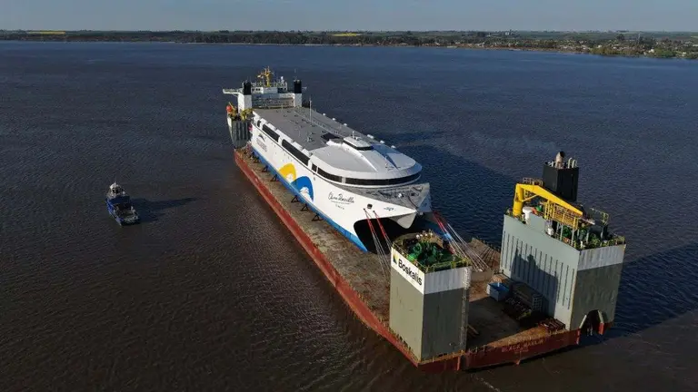 El ferry 100% eléctrico de Buquebus que unirá Buenos Aires con Colonia