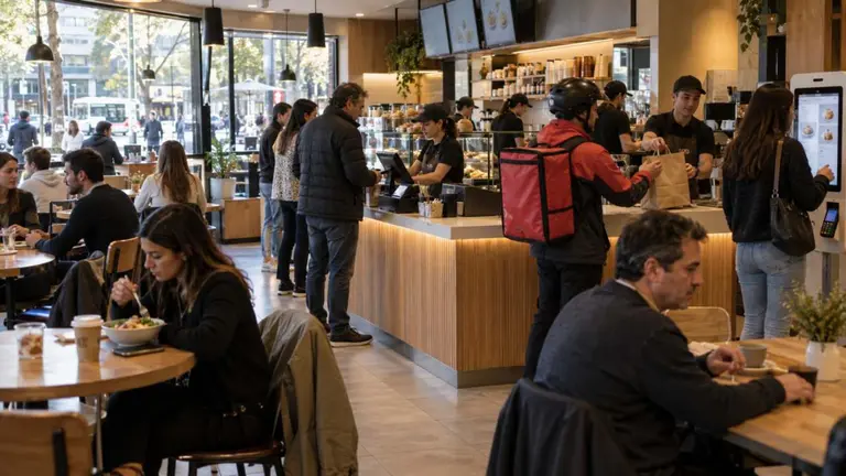 Local gastronómico, franquicias (Foto generada con IA)