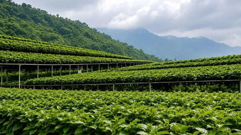 plantación de Fruta Monje o Monk Fruit
