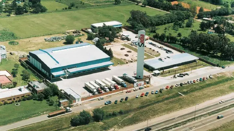 Planta de Avex ubicada en Río Cuarto vista desde arriba