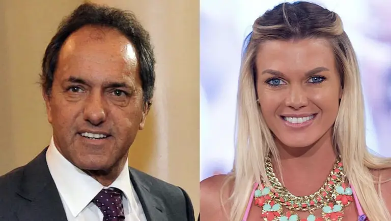 Video: tras la polémica, Scioli se volvió a mostrar con Gisela Berger en Italia