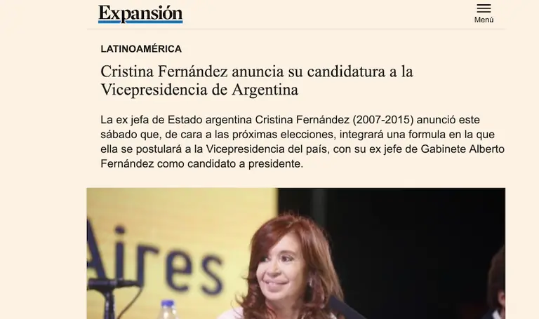 Repercusiones en todo el mundo tras el anuncio de Cristina Kirchner