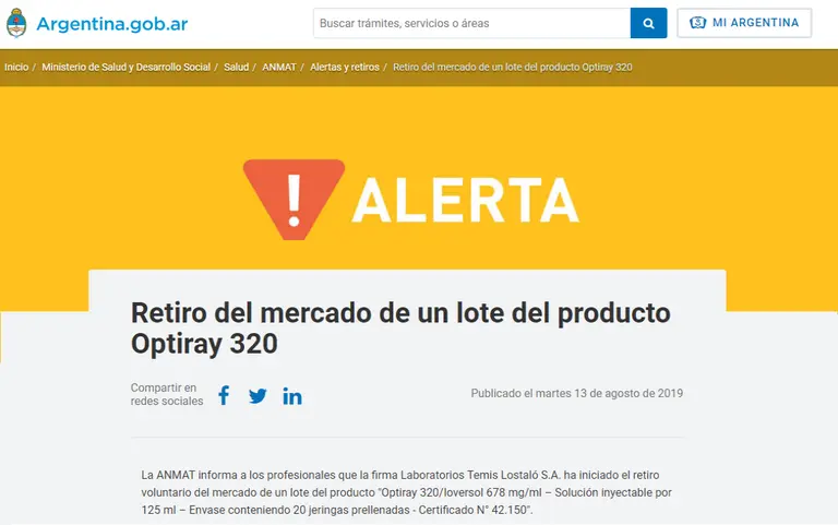 ANMAT retiró del mercado dos medicamentos de uso frecuente: enterate cuáles son