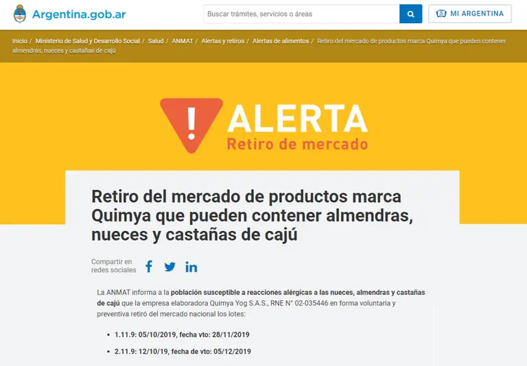 ¡Atención celíacos!: ANMAT prohibió productos alimenticios de consumo frecuente