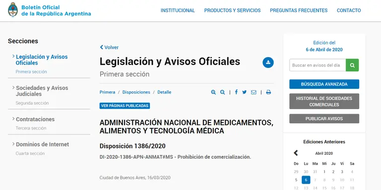 ANMAT prohibió la venta de un alfajor y otros alimentos dulces