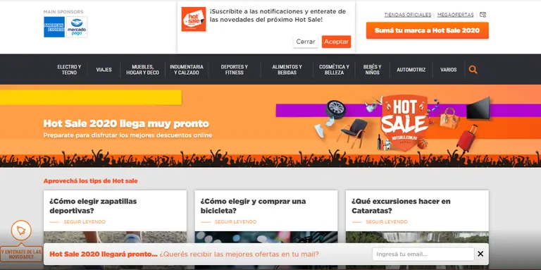 La cuarentena obliga a recalcular la fecha del HotSale prevista para los primeros días de mayo