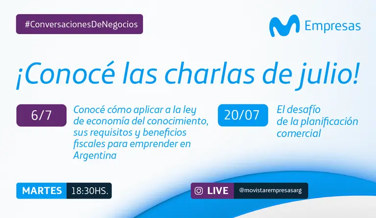 Conversaciones de negocios de Movistar, conocé los encuentros de julio