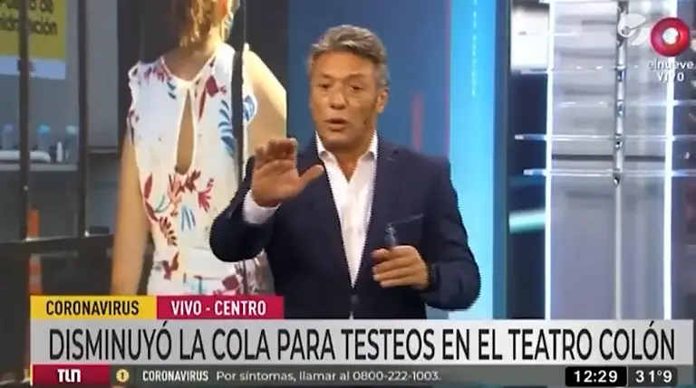 Un cronista de El Nueve se desmayó en vivo: tuvieron que cortar la transmisión