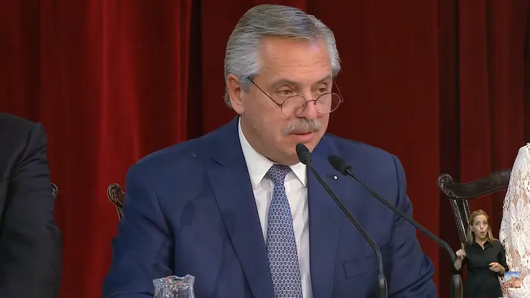 Alberto Fernández acusó a la oposición de boicotear el presupuesto 2022
