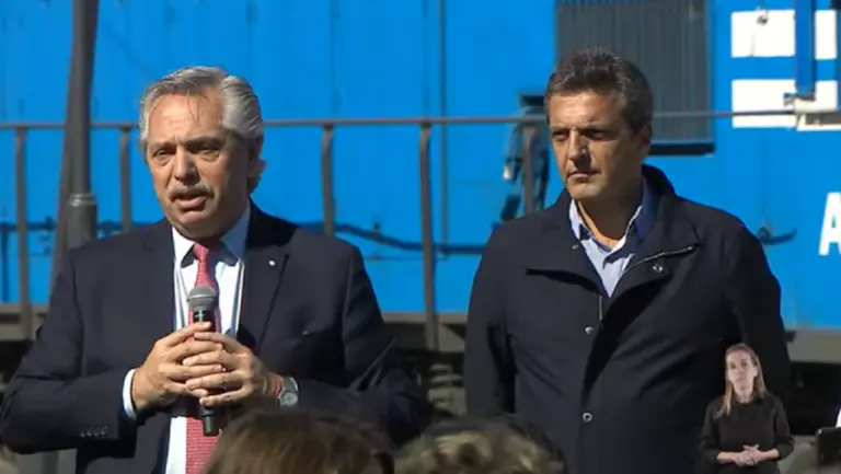 Massa y Alberto presentaron la última soldadura del Gasoducto Néstor Kirchner: cuándo comenzará a funcionar