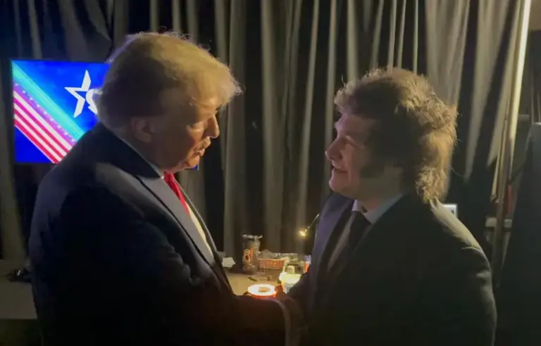 Elogios y un pedido de Donald Trump a Javier Milei en su primer encuentro