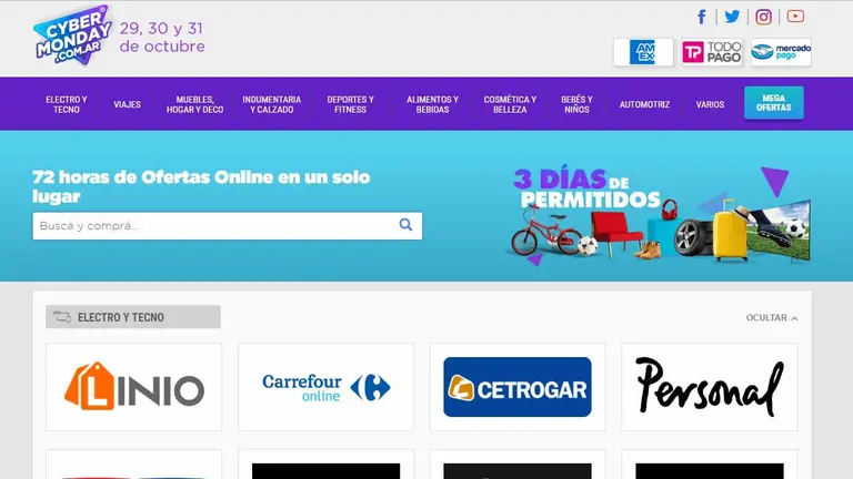 CyberMonday: empresas de electrónica, ropa, viajes, autos y alimentos preparan megadescuentos para apuntalar el consumo