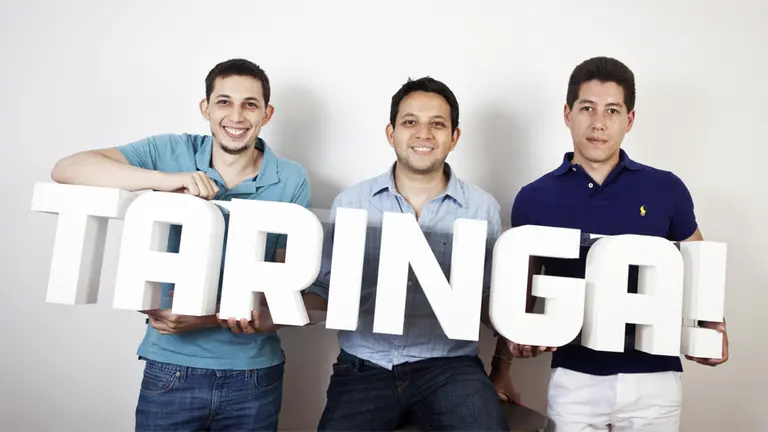 Hernán and Matías Botbol, ​​and Alberto Nakayama, responsible for Taringa! (credit: Taringa!)