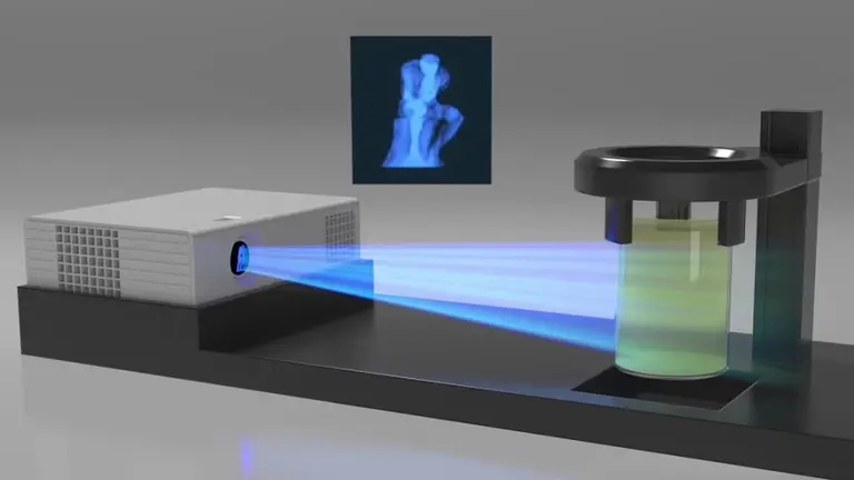 Crean una dispositivo que imprime objetos en 3D con una luz