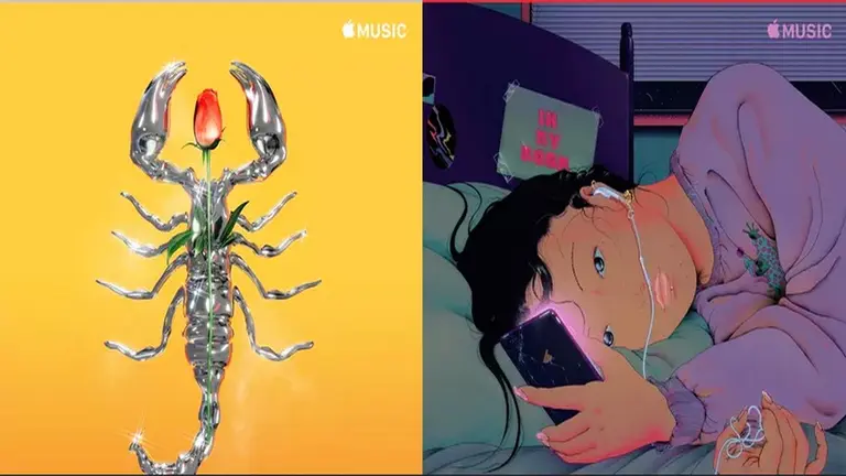 Para diferenciarse de Spotify, Apple Music actualiza las carátulas de sus playlists con obras de reconocidos artistas