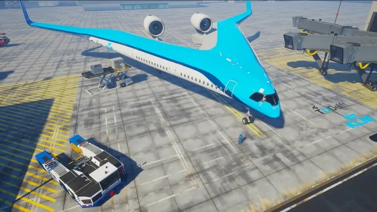 Futuro en el aire: un avión en "forma de V" promete ahorro en combustible