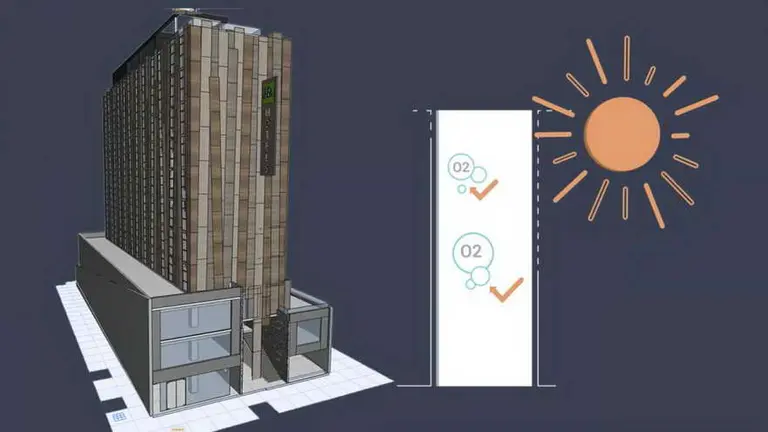 Tecnología de punta: en Chile se está construyendo un hotel que "purifica el aire" con sus fachadas