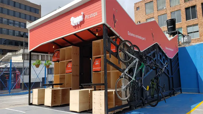 Rappi inaugura paradores para los ciclistas: conocé qué beneficios ofrecen